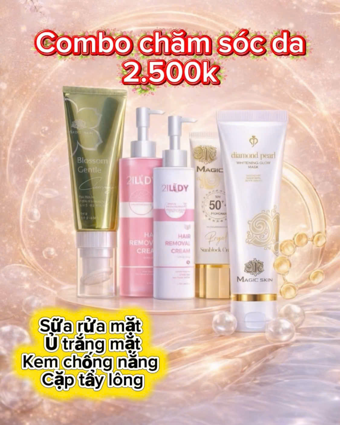 Combo Chăm Sóc Da Magic Skin