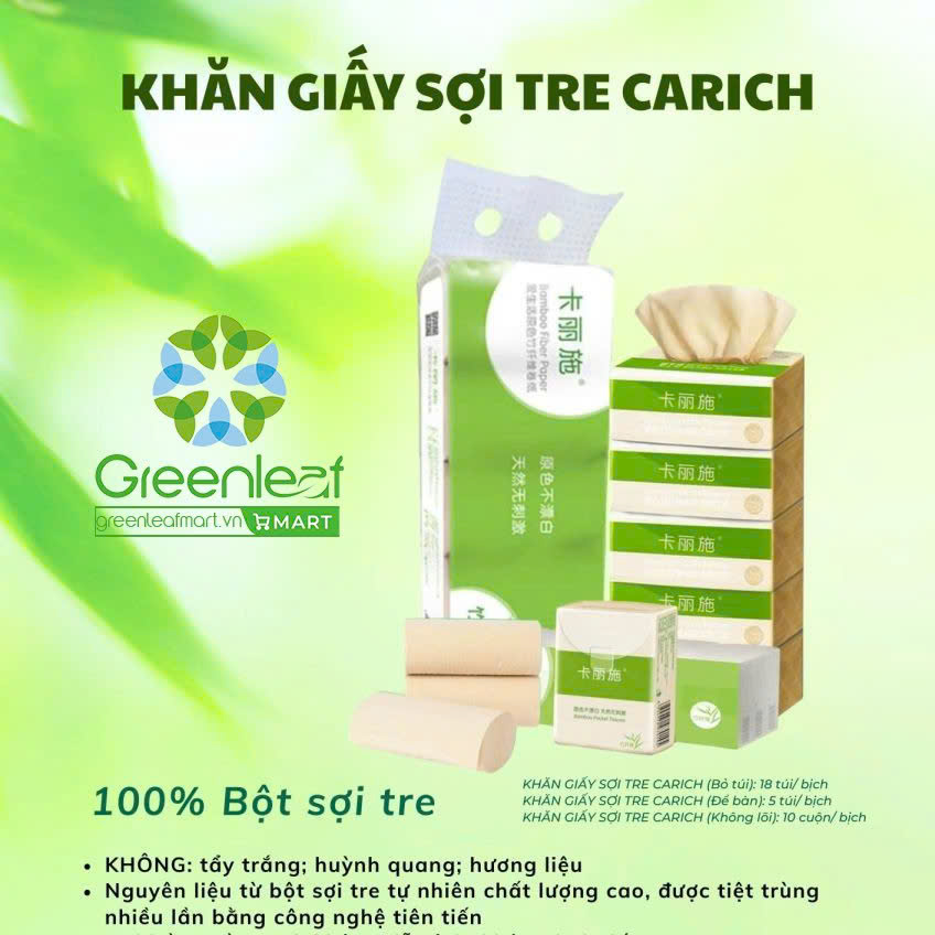 Khăn giấy sợi tre CARICH