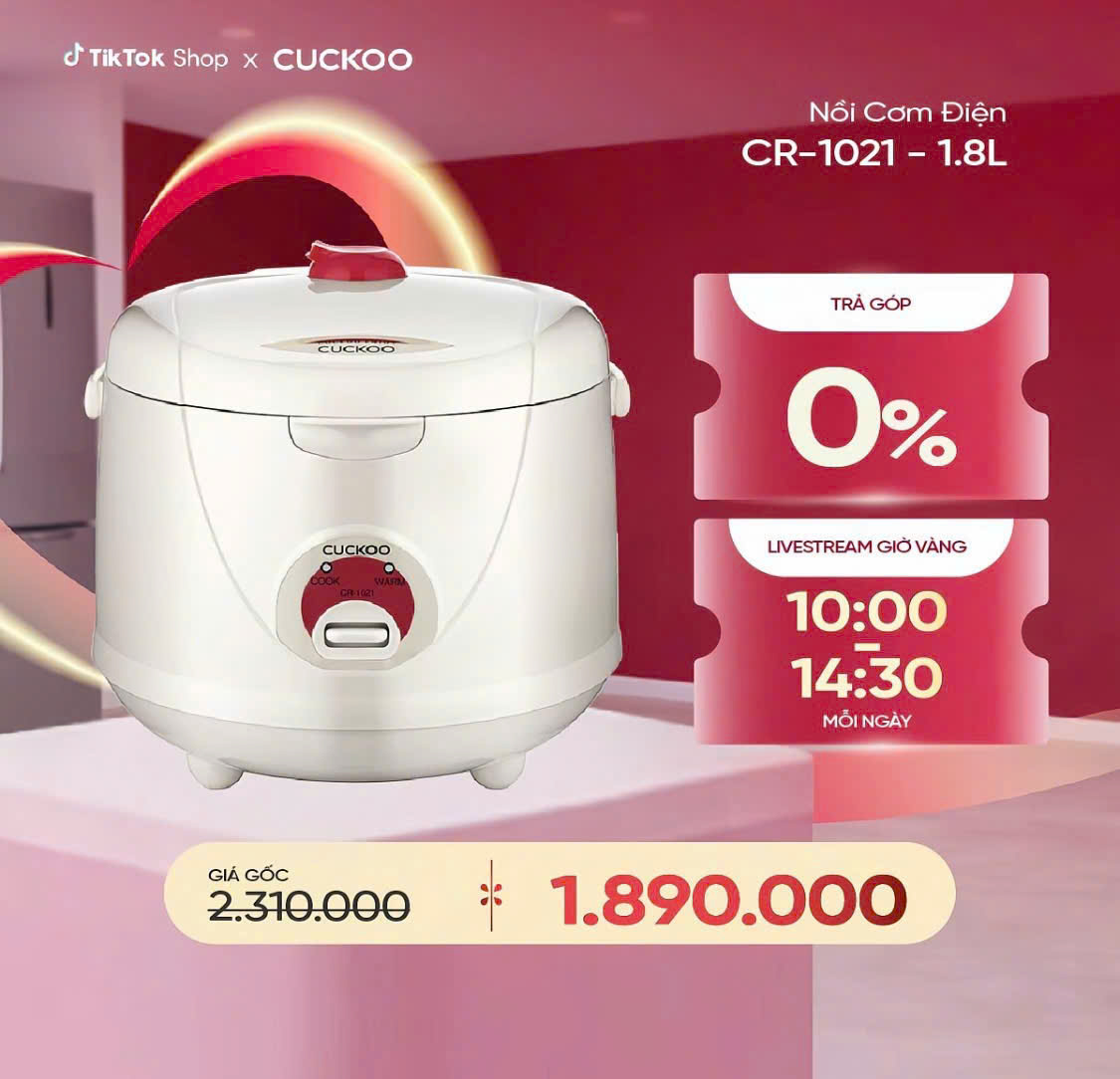 Nồi Cơm Điện CUCKOO - 1,8L
