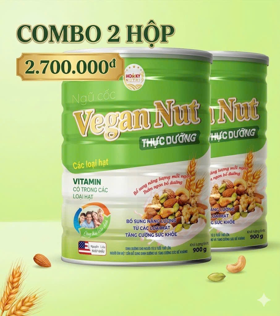 Combo Thực Dưỡng Vegan Nut - 2 Hộp