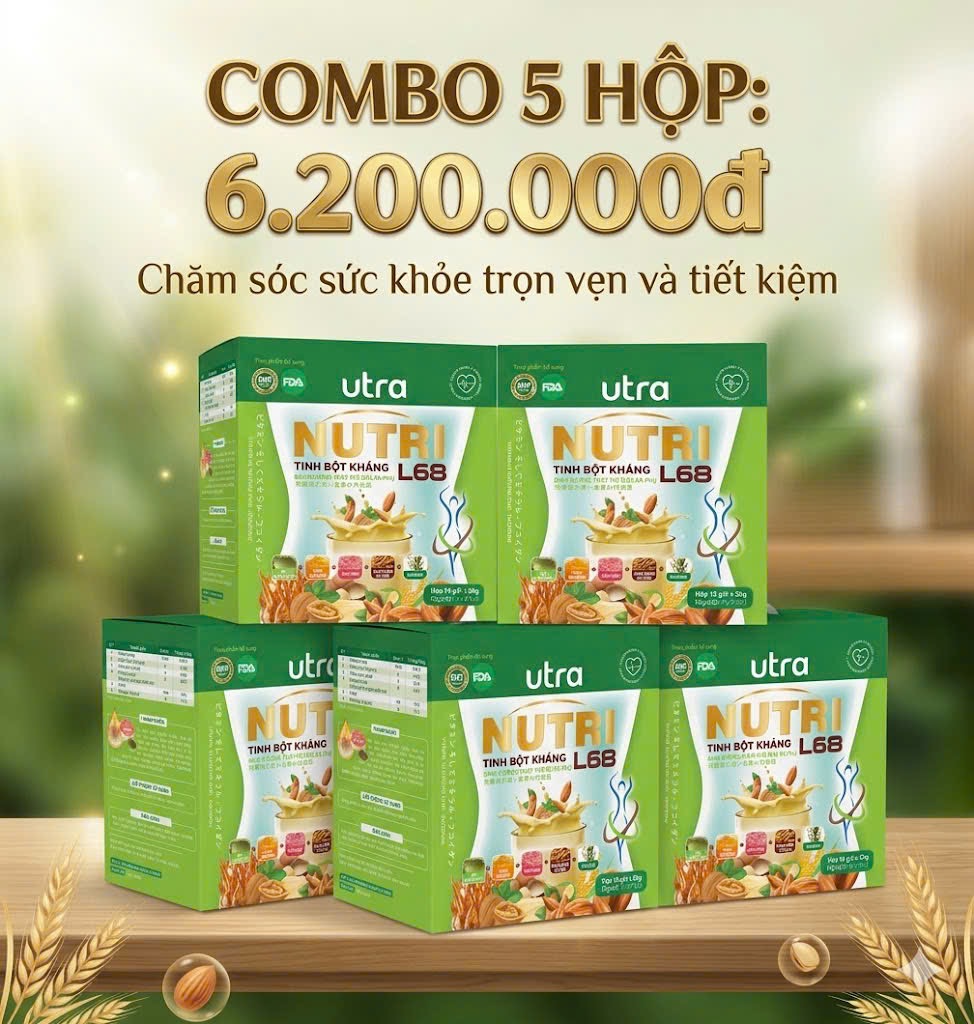 Combo Tinh Bột Kháng Utra Nutri - 05 hộp