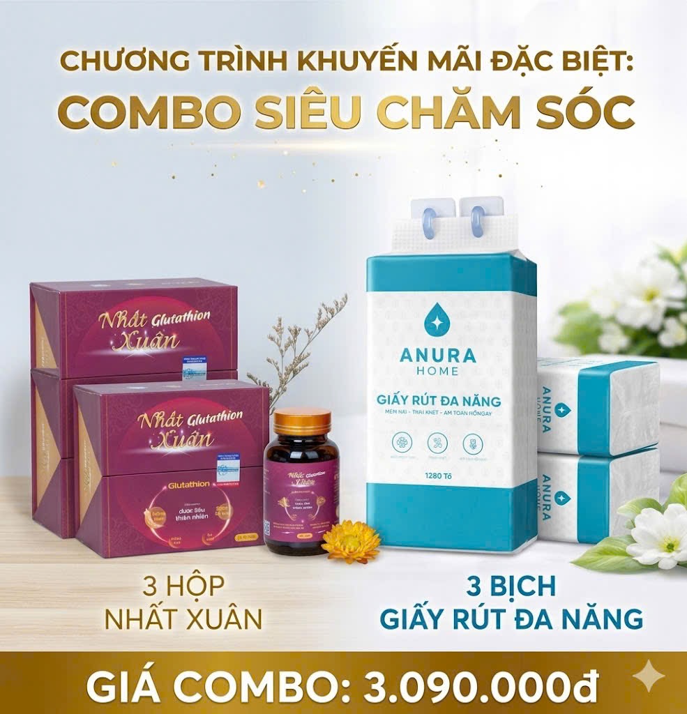 Combo Siêu Chăm Sóc Nhất Xuân - Giấy Cao Cấp