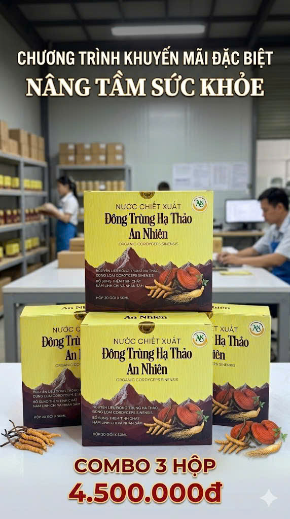 Combo Đông Trùng Hạ Thảo An Nhiên - 5 Hộp