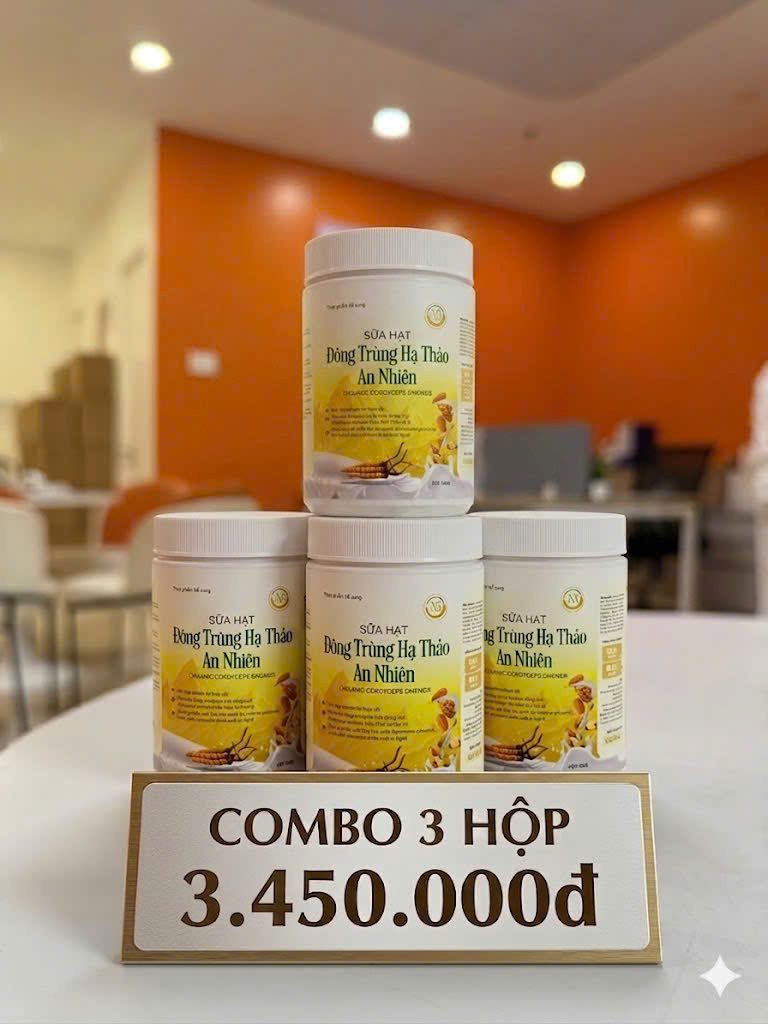 Combo Sữa Hạt Đông Trùng Hạ Thảo An Nhiên - 3 Hộp